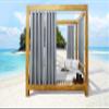 Outdoor decor Seascapes Grommet Panel Pair Each 50 x 108 in Alloy Grey view 2