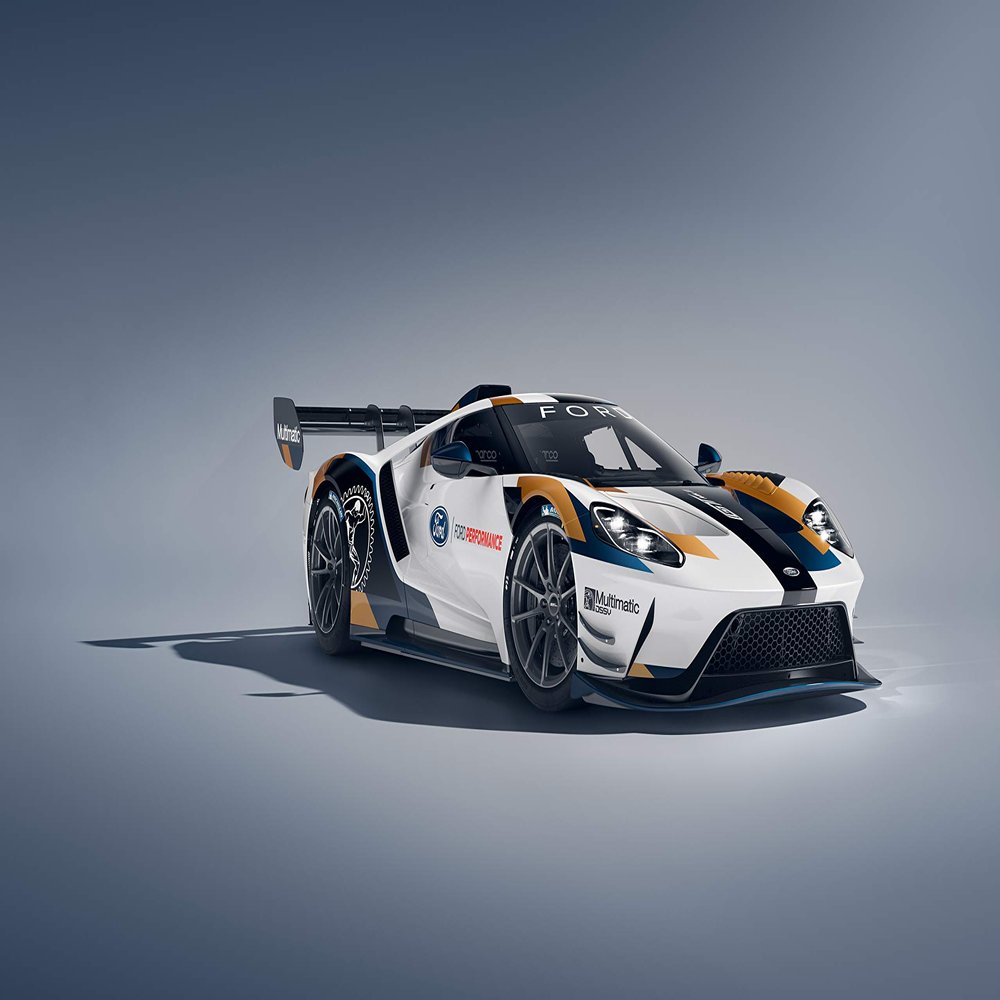 Iconic Arts Laminated 42x24 Poster: Ford gt mk ii 2019 4k 2 HD