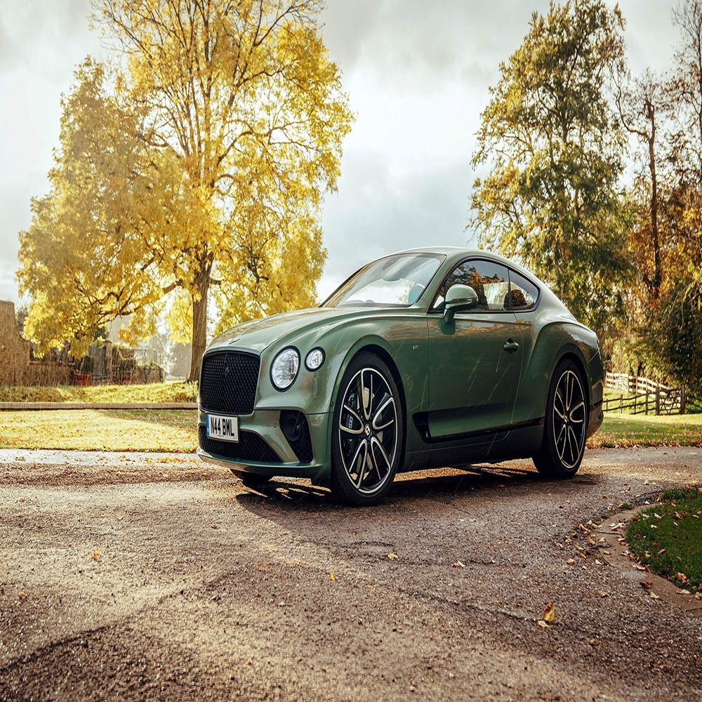 Iconic Arts Laminated 42x24 Poster: Bentley Continental gt v8 2 4k 5k hd Cars HD
