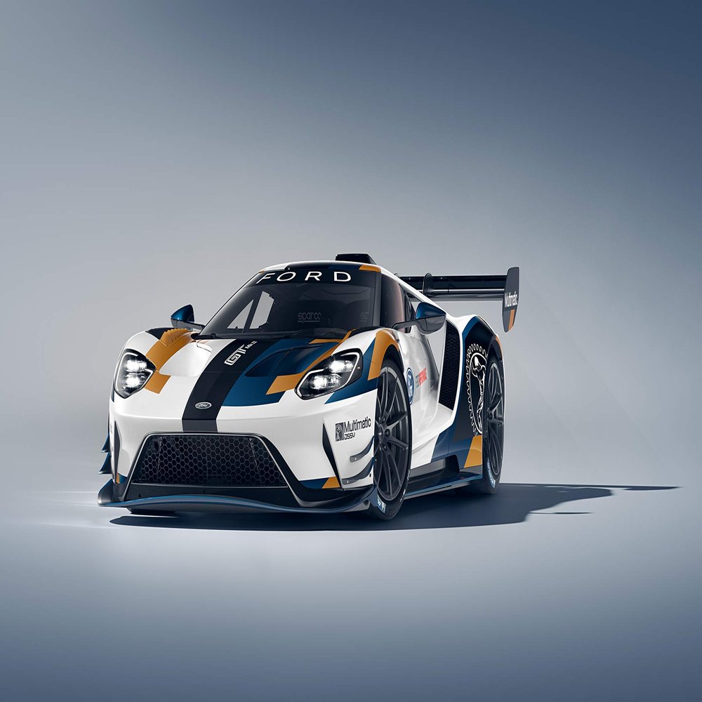 Iconic Arts Laminated 42x24 Poster: Ford gt mk ii 2019 4k HD