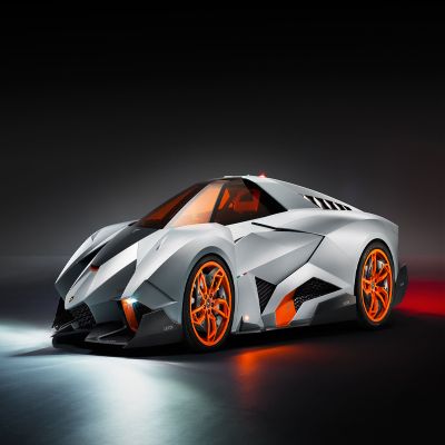 Iconic Arts Laminated 42x24 Poster: Lamborghini egoista Concept car Wide