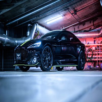 Iconic Arts Laminated 42x24 Poster: Aston Martin Rapide amr 4k 5k HD