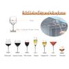 ACXZ Hanging Wine Rack and Wine Glass Holder Under Cabinet, No Drilling, White Iron Stemware Holder, Storage Basket and 2-Side Hanging Rails (37.526.512cm/54.526.516cm) view 4