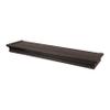 HIGH & MIGHTY 515662 Decorative 24" Floating Shelf Holds up to 20lbs, Easy Tool-Free Dry Wall Installation, Beveled, eCommerce Packaging, Espresso view 1