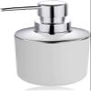 6 Pcs Plastic Bathroom Accessory Set Luxury Bath Accessories Bath Set Lotion Bottles, Toothbrush Holder, Tooth Mug, Soap Dish, Toilet Brush, Trash Can, Rubbish Bin (White) view 4