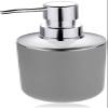 6 Pcs Plastic Bathroom Accessory Set Luxury Bath Accessories Bath Set Lotion Bottles, Toothbrush Holder, Tooth Mug, Soap Dish, Toilet Brush, Trash Can, Rubbish Bin (Grey) view 2