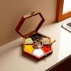 Creation India Craft Wooden Spice Box, Masala Container, Condiments Storage Case for Kitchen, Multipurpose Decorative Box - Indian Rosewood Crafted view 3