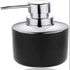 6 Pcs Plastic Bathroom Accessory Set Luxury Bath Accessories Bath Set Lotion Bottles, Toothbrush Holder, Tooth Mug, Soap Dish, Toilet Brush, Trash Can, Rubbish Bin (Black) view 4