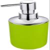 6 Pcs Plastic Bathroom Accessory Set Luxury Bath Accessories Bath Set Lotion Bottles, Toothbrush Holder, Tooth Mug, Soap Dish, Toilet Brush, Trash Can, Rubbish Bin (Green) view 4