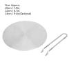 Fdit Stainless Steel Gas Stovetop Heat Diffuser Plate,Heat Diffuser Induction Plate for Electric Gas Stove Cooktop(24cm) view 2