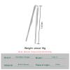 Boundless Voyage 6.7/10 inch Titanium Ultralight Grill BBQ Tongs Multipurpose Tweezer for Kitchen Food Tongs Buffet Salad Steak Clip Grill Accessories Anti-scalding (Ti1563B - (6.7inches)) view 2