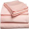 1000 TC 100% Egyptian Cotton 4-PCs Sheet Set - GrandKing Size 80" X 98", Fits Mattress Upto 21-24 Inch Deep Pocket, Peach Solid view 2