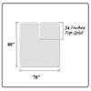 ABP COLLECTION Top Split Head Sheet Set - King Bed Sheet Set 100% Cotton 800 TC 1 Fitted Sheet 34" Split Top, 1 Flat Sheet and 2 Pillowcases, 12" Deep (Sage Solid, King) view 4