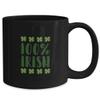 100 Procent Irish Funny Coffee Mug St Patricks Day Gift view 2