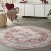 Nourison Home Vintage Kashan Vintage Red/Ivory 6' x ROUND Area Rug, Easy Cleaning, Non Shedding, Bed Room, Living Room, Dining Room, Kitchen (6 Round) view 1