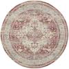 Nourison Home Vintage Kashan Vintage Red/Ivory 6' x ROUND Area Rug, Easy Cleaning, Non Shedding, Bed Room, Living Room, Dining Room, Kitchen (6 Round) view 3