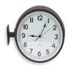 11-5/8" Analog Quartz Double Sided Wall Clock, Black view 1