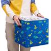 6 Cube Storage Bins Blue 10.5x10.5x11 Inch Foldable Dinosaur Coastal Print Fabric Half Storage Basketes for Home Organizers Storage Drawer,QY-SC13-6 view 2