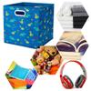 6 Cube Storage Bins Blue 10.5x10.5x11 Inch Foldable Dinosaur Coastal Print Fabric Half Storage Basketes for Home Organizers Storage Drawer,QY-SC13-6 view 3