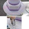 24pcs Cake Smoother Cake Edge Tools Cake Clamp Cupcake Toppers Cake Edge Mold Cake Tool Pie Decorating Cutters Tools for Cake Decorating Fondant Curling Machine Stainless Steel view 3