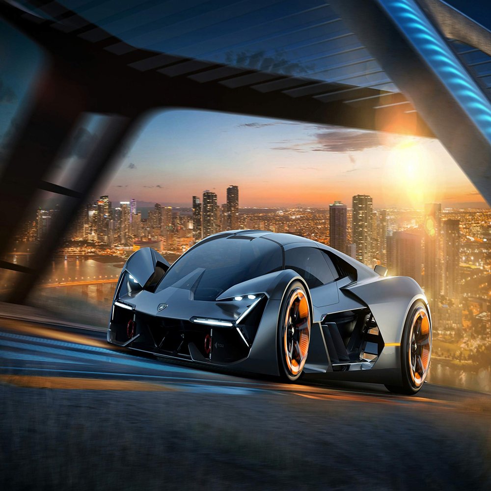 Iconic Arts Laminated 42x24 Poster: Lamborghini terzo millennio 2017 4k widelamborghini terzo millennio 2019 HDlamborghini terzo millennio 2020 HD