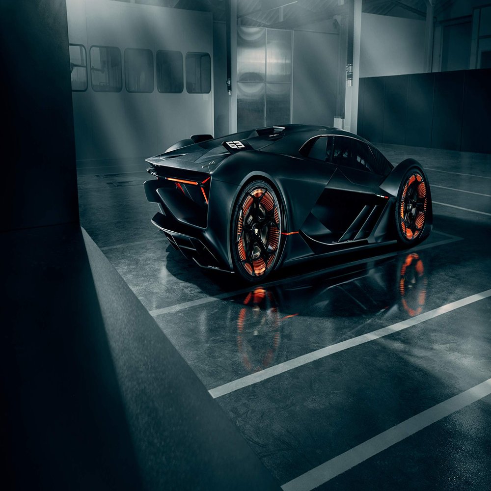 Iconic Arts Laminated 42x24 Poster: Lamborghini terzo millennio Rear View 5k 2 HDlamborghini Tuned car normallamborghini Urus HD