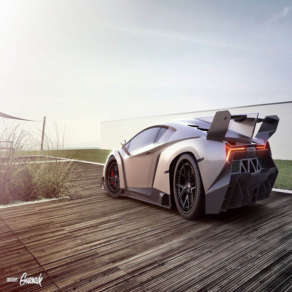 Iconic Arts Laminated 42x24 Poster: Lamborghini veneno Sports car HDlamborghini veneno Supercar widelamborghini vs Koenigsegg Wide