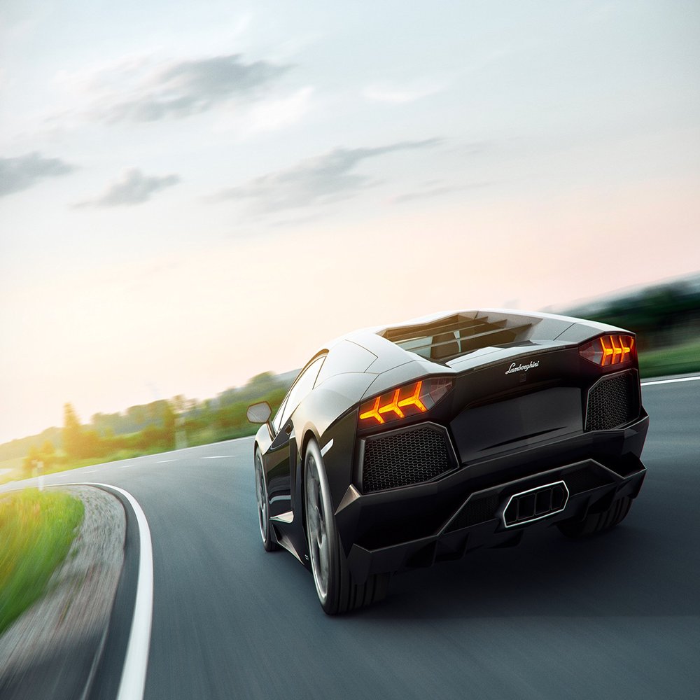 Iconic Arts Laminated 42x24 Poster: Lamborghini Aventador Art widelamborghini Aventador by capristo 2012 widelamborghini Aventador car HD