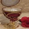 ONE OF A KIND Faberg Mothers Day Gift for women Ornament FABERGE Mother's Day Jewelry box Her Birthday present for Wife Mom GOLD RUBY Bracelet & Crystal Diamond NATURAL HANDCARVE Designer Musical Egg view 3