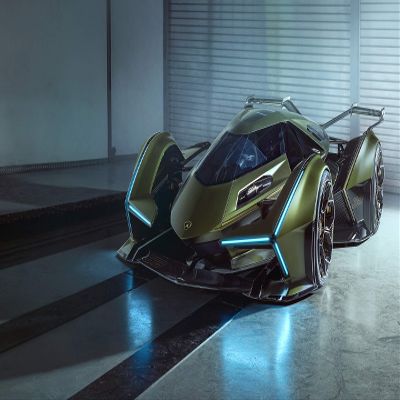 Iconic Arts Laminated 42x24 Poster: Lamborghini Lambo v12 Vision Gran Turismo 2019 4k 8k 3 HD