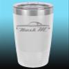 1957 Nash Metropolitan Hardtop 20oz Stainless Steel Tumbler w/Clear Lid white view 1