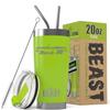 1957 Nash Metropolitan Convertible Beast 20 oz Stainless Steel Insulated Tumbler w/Lid, 2 Straws, Brush and Gift Box lime view 1