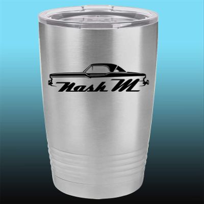 1957 Nash Metropolitan Hardtop 20oz Stainless Steel Tumbler w/Clear Lid stainless