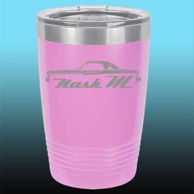 1957 Nash Metropolitan Hardtop 20oz Stainless Steel Tumbler w/Clear Lid lavender