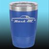 1957 Nash Metropolitan Hardtop 20oz Stainless Steel Tumbler w/Clear Lid royal view 1