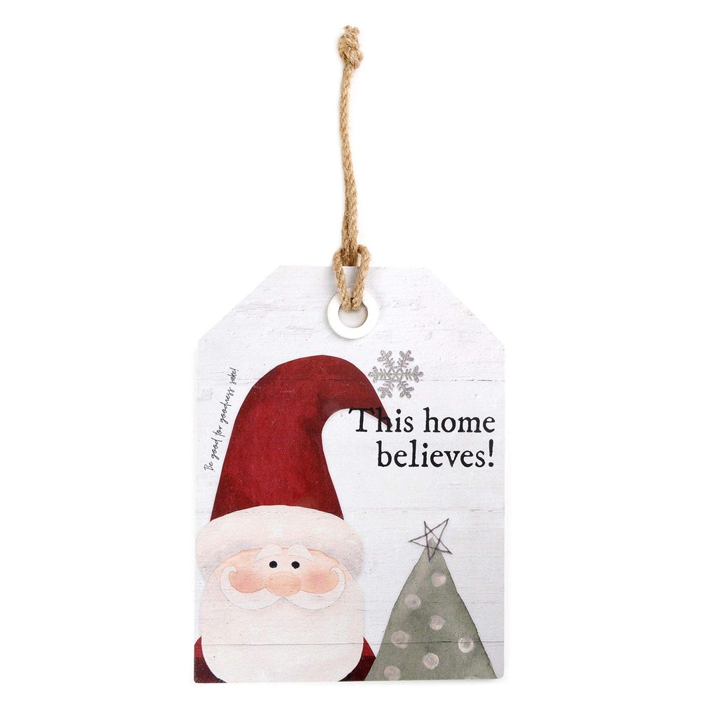 Blossom Bucket 218-30167 This Home Believes Hanging Sign