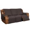 Easy-Going Recliner Sofa Cover, Reversible Couch Cover for 3 Seat Recliner, Split Sofa Cover for Each Seat, Furniture Protector with Elastic Straps for Dogs, Pets(3 Seater, Chocolate/Beige) view 1