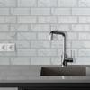 48 Sheets 12" x 6" White Marble Eclectric Glossy 3D Metro Tile Stickers Peel and Stick Backsplash for Kitchen Stick on Subway Mosaics Tile Paint Water Heat Resistant Bathroom Decoration Kitchen Decor view 4