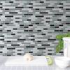 48 Sheets 12" x 6" Metalic Turquoise Glossy 3D Metro Tile Stickers Peel and Stick Backsplash for Kitchen Stick on Subway Mosaics Tile Paint Water Heat Resistant Bathroom Decoration Kitchen Decor view 3
