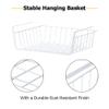 4 Pack Under Shelf Basket, Dveda Durable Metal Wire Rack Hanging Shelf Storage Basket, Under Cabinet Organizer Shelf for Kitchen/Pantry/Bathroom/Desk - Slide Arms Height:1.45 in(White) view 3