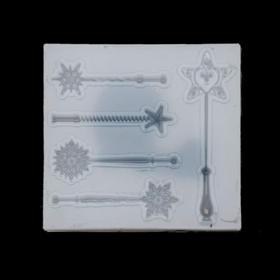 angwang Jewelry Mold,Magic Stick Fairy Wand Silicone Mold Fondant Epoxy Resin Jewelry Pendant Making