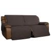 Easy-Going Oversized Loveseat Recliner Cover, Reversible Couch Cover for Double Recliner, Split Sofa Cover for Each Seat with Elastic Straps for Dogs, Pets(Oversized 2 Seater, Chocolate/Beige) view 1