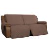 Easy-Going Recliner Sofa Cover, Reversible Couch Cover for Double Recliner, Split Sofa Cover for Each Seat, Furniture Protector with Elastic Straps for Kids, Dogs, Pets (2 Seater, Brown/Beige) view 1