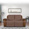 Easy-Going Recliner Sofa Cover, Reversible Couch Cover for Double Recliner, Split Sofa Cover for Each Seat, Furniture Protector with Elastic Straps for Kids, Dogs, Pets (2 Seater, Brown/Beige) view 2