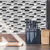 48 Sheets 12" x 6" Light and Dark Marble Glossy 3D Metro Tile Stickers Peel and Stick Backsplash for Kitchen Stick on Subway Mosaics Tile Paint Water Heat Resistant Bathroom Decoration Kitchen Decor view 4