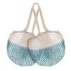 Turmerry Reusable Produce Grocery Shopping Bags Long Handle Ombre BCI Cotton Mesh (Indigo Blue - Pack of 10) view 2