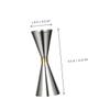 Cabilock Measuring Cup Double Jigger Stainless Steel Jigger Cocktail Ounce Cups Bar Tool Reusable view 2