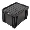 JEJ Astage Storage Box, Lock Stocker, #45, Black, Disaster Prevention, Width 14.6 x Depth 20.5 x Height 12.6 inches (37 x 52 x 32 cm) view 1