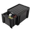 JEJ Astage Storage Box, Lock Stocker, #45, Black, Disaster Prevention, Width 14.6 x Depth 20.5 x Height 12.6 inches (37 x 52 x 32 cm) view 3