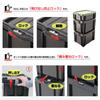 JEJ Astage Storage Box, Lock Stocker, #45, Black, Disaster Prevention, Width 14.6 x Depth 20.5 x Height 12.6 inches (37 x 52 x 32 cm) view 4
